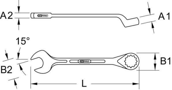 KS TOOLS Uzgriežņatslēga 963.7360